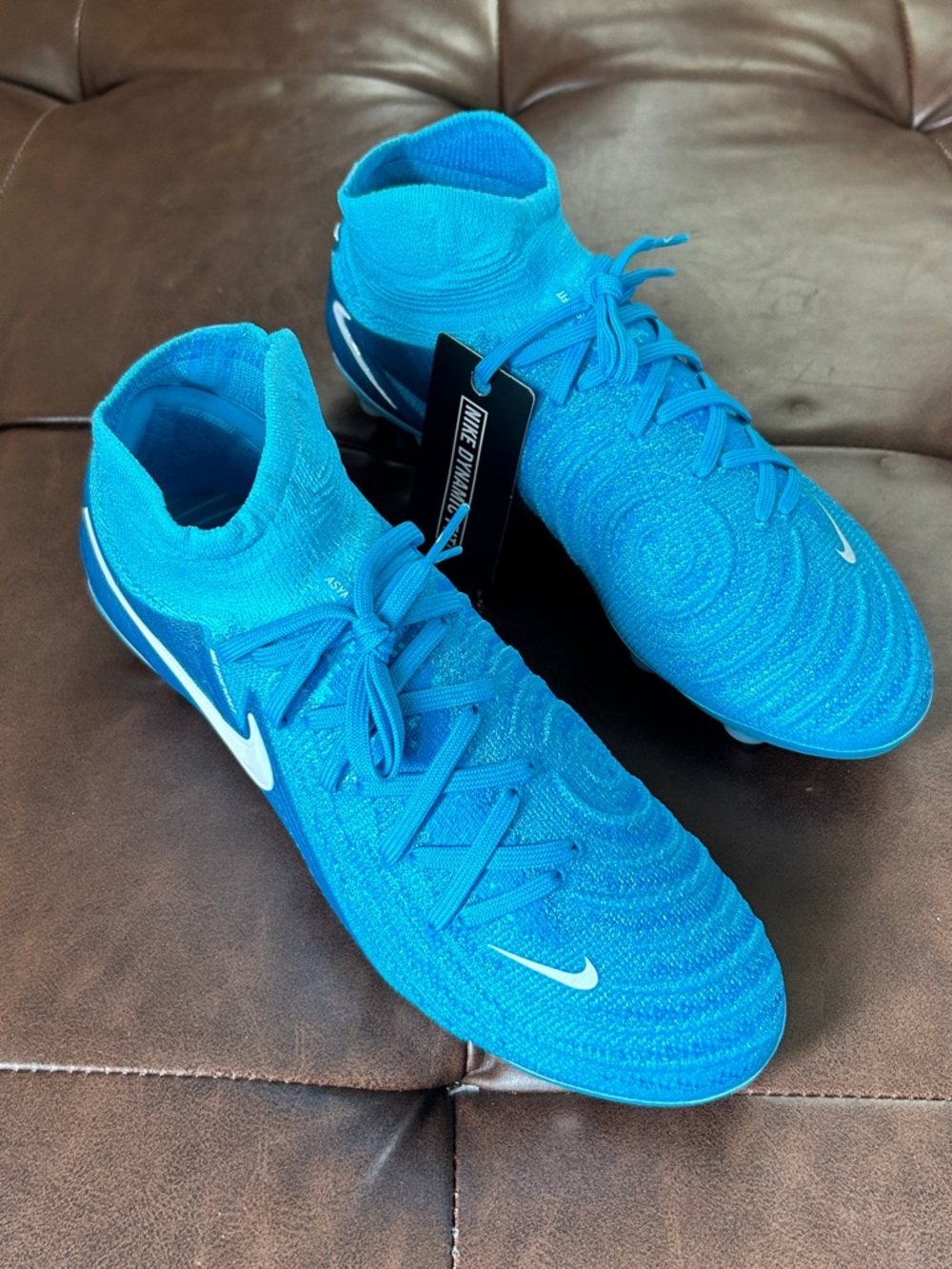 Nike Men’s Phantom Lune II SG/pro Bright Blue Knit Soccer Cleats